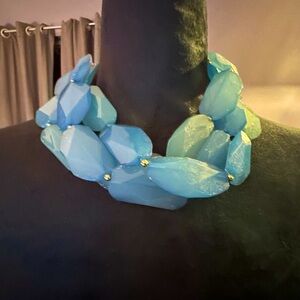 Mint green statement necklace